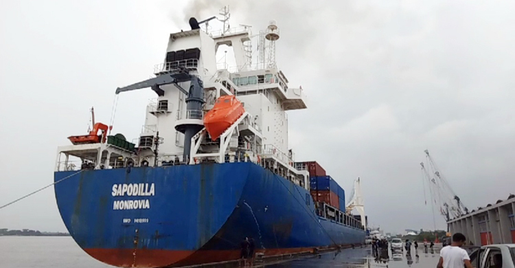 রুপপুর বিদ্যুৎ কেন্দ্রের মালামাল নিয়ে মোংলায় বিদেশি জাহাজ