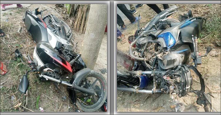 দুই মোটরসাইকেলের মুখোমুখি সংঘর্ষে প্রাণ গেলো দুজনের