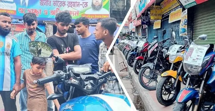 শুক্রবার ঢাকার যেখানে পুরোনো মোটরসাইকেলের হাট বসে