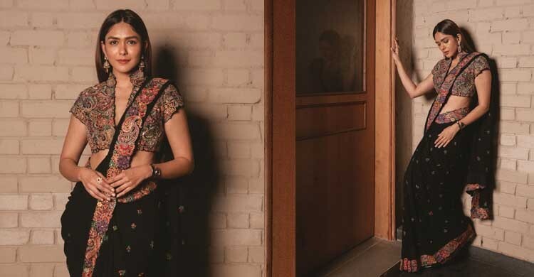 ঐতিহ্য আর স্টাইলে মুগ্ধতা ছড়ালেন মৃণাল