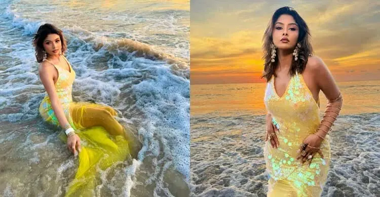 মারমেইড সাজে ফুকেটে উষ্ণতা ছড়াচ্ছেন টয়া