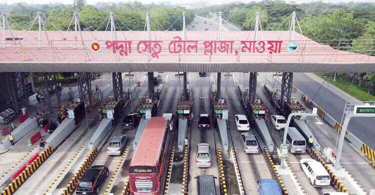 পদ্মা সেতুতে ৩৬ ঘণ্টায় সাড়ে ৭ কোটি টাকা টোল আদায়