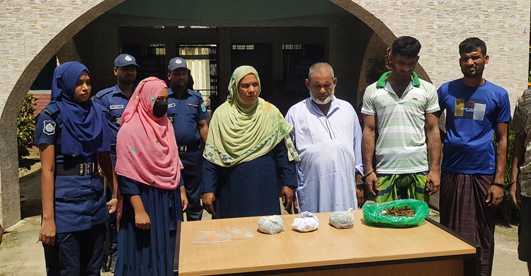 ইয়াবা-গাঁজাসহ একই পরিবারের ৫ জন গ্রেফতার