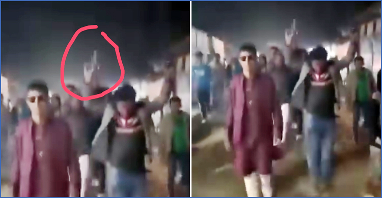 খেলনা পিস্তল নিয়ে নৌকার মিছিল করে গ্রেফতার যুবক