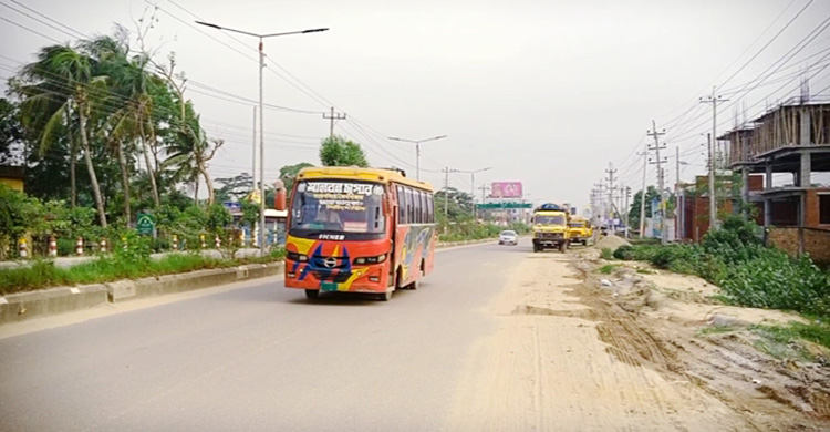 দুই দিন পর ঢাকা-ময়মনসিংহ মহাসড়কে বাস চলাচল শুরু
