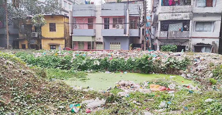 স্মৃতি হাতড়েও মিলছে না পুকুরের অস্তিত্ব
