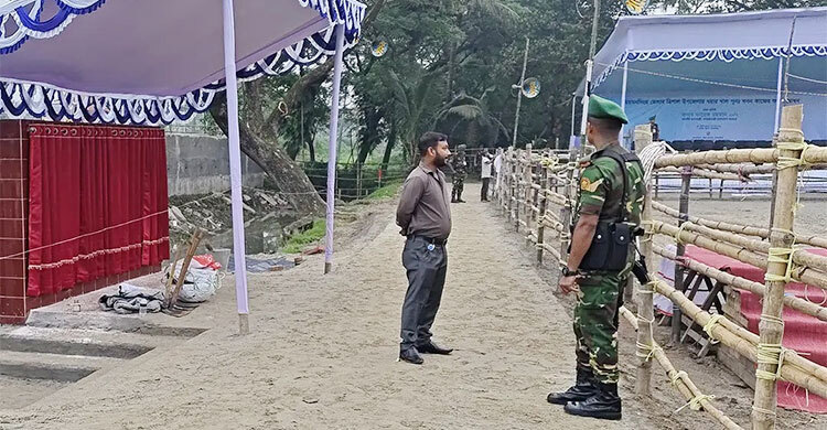 প্রধানমন্ত্রীর আগমনে নিরাপত্তার চাদরে মোড়ানো ত্রিশাল