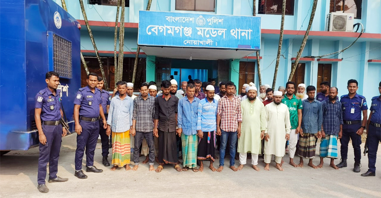 নোয়াখালীতে জামায়াতের ৪০ নেতাকর্মী গ্রেফতার