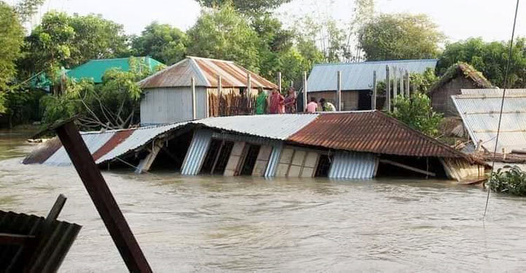 ‘বন্যায় ডুবেছে বসতঘর, পিকআপ নিলো চোরে’