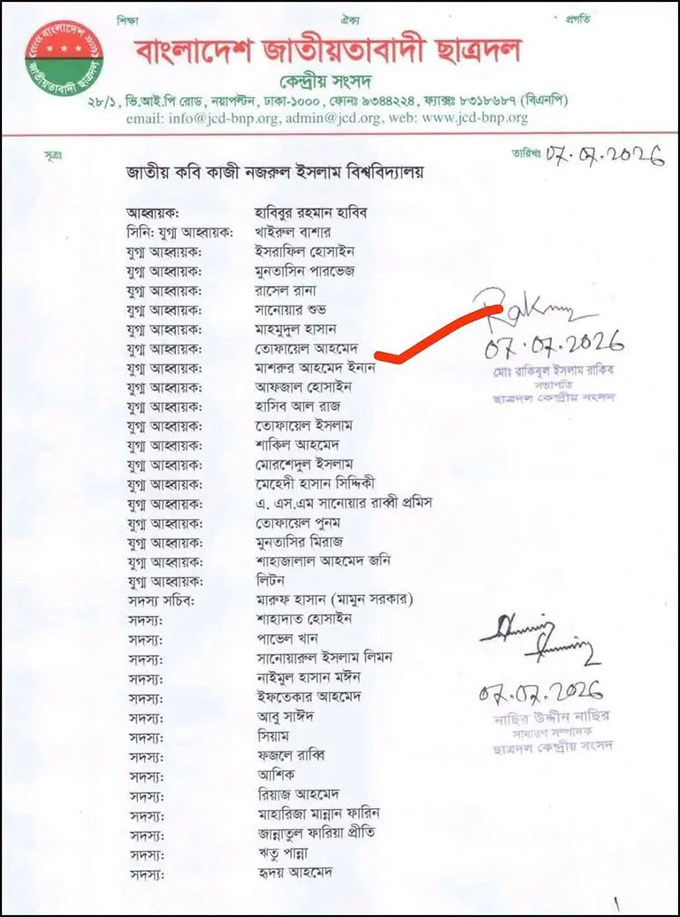 ছাত্রলীগের সহ-সভাপতি এখন ছাত্রদলের যুগ্ম আহ্বায়ক