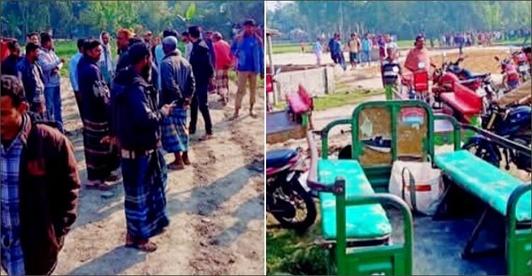 নওগাঁয় খাসি বলে কুকুরের মাংস বিক্রির চেষ্টা