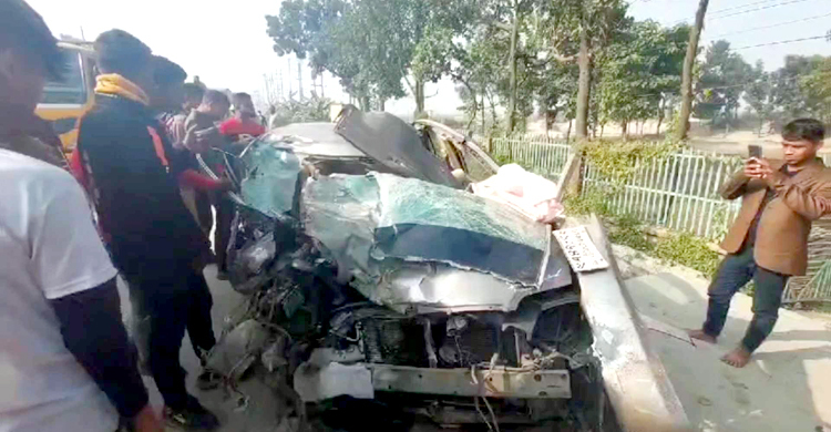 নারায়ণগঞ্জে বিআরটিসি বাসের ধাক্কায় নসিমনচালক নিহত