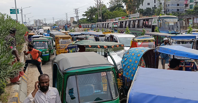 যানজট নিরসনে নিয়োজিত শিক্ষার্থীদের ওপর ইজিবাইকচালকদের হামলা