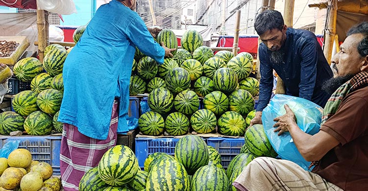 নারায়ণগঞ্জ/ নাগালের বাইরে আপেল-আঙুর, একশোর নিচে মিলছে না দেশি ফল