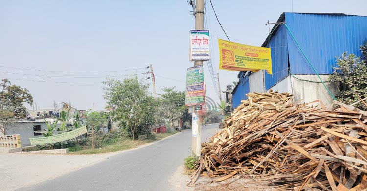 সড়কের বাধা বৈদ্যুতিক খুঁটি