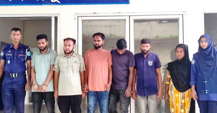 স্বামীকে অপহরণ করে চাঁদা দাবি, স্ত্রীসহ গ্রেফতার ৬