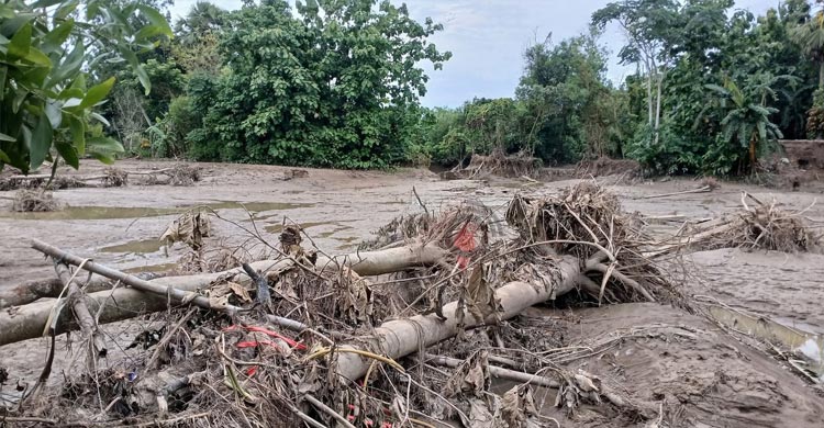 ফেনীতে বন্যা পরিস্থিতির উন্নতি, ভেসে উঠছে ক্ষত