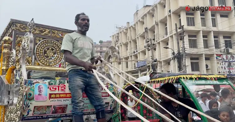 এক যুগের বেশি সময় ধরে ঘোড়ার গাড়ি চালান মোহাম্মদ নাসির, ছবি: জাগো নিউজ