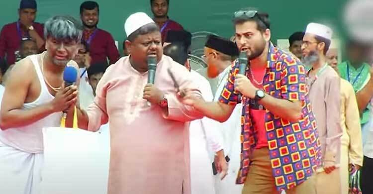 সমাবেশের মঞ্চে জামায়াতের নাটক