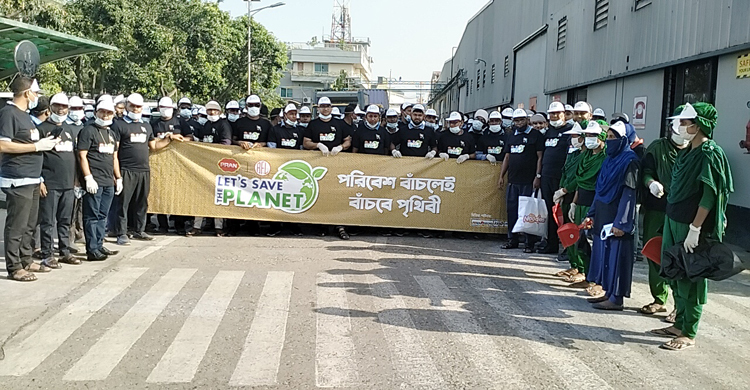 নাটোরে প্রাণ-এর পরিচ্ছন্নতা অভিযান