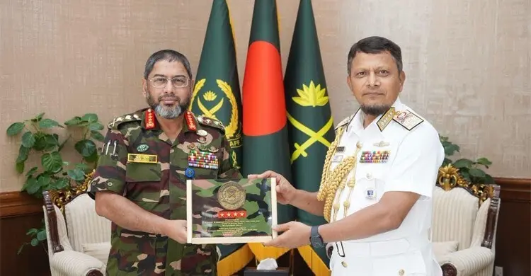 সেনাপ্রধানের সঙ্গে নৌবাহিনী প্রধানের বিদায়ী সাক্ষাৎ