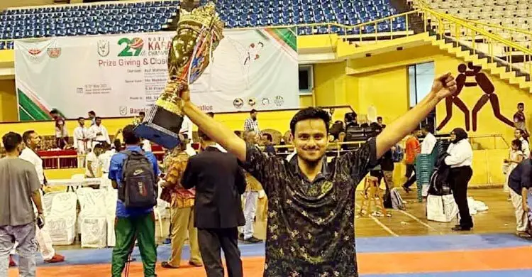 বাংলাদেশ গেমসে স্বর্ণপদক প্রাপ্ত নাইম লড়বেন শিবির প্যানেলে