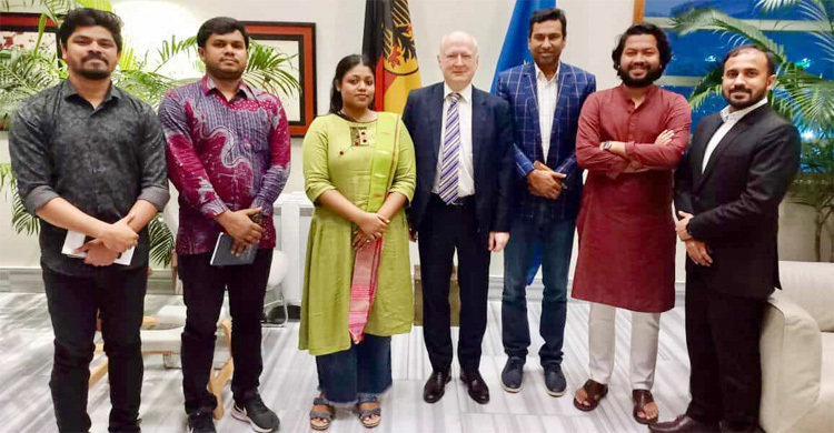 জার্মান রাষ্ট্রদূতের সঙ্গে এনসিপি নেতাদের সাক্ষাৎ