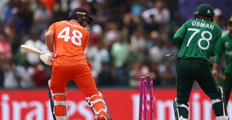 নেদারল্যান্ডসকে ১৪৭ রানে অলআউট করলো পাকিস্তান