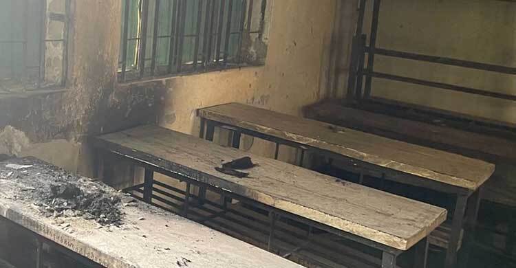 Arson attack on four polling centres in Netrakona