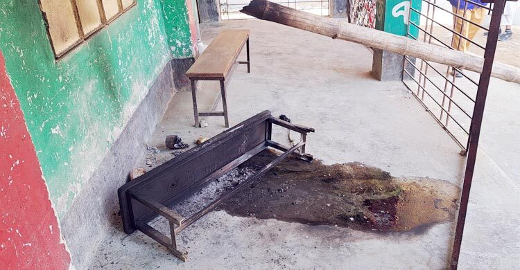 নেত্রকোনায় গভীর রাতে ৪ ভোটকেন্দ্রে আগুন