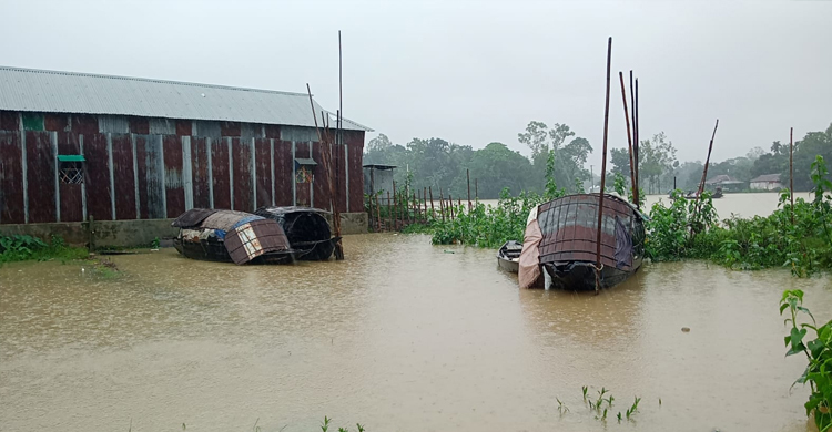 বিপৎসীমার ওপরে উব্দাখালীর পানি, প্লাবিত নিম্নাঞ্চল