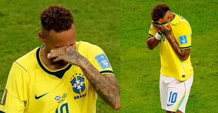 ম্যাচ শেষ হতেই কান্নায় ভেঙে পড়লেন নেইমার