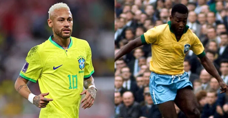 কিংবদন্তি পেলেকে পেছনে ফেলে শীর্ষে নেইমার