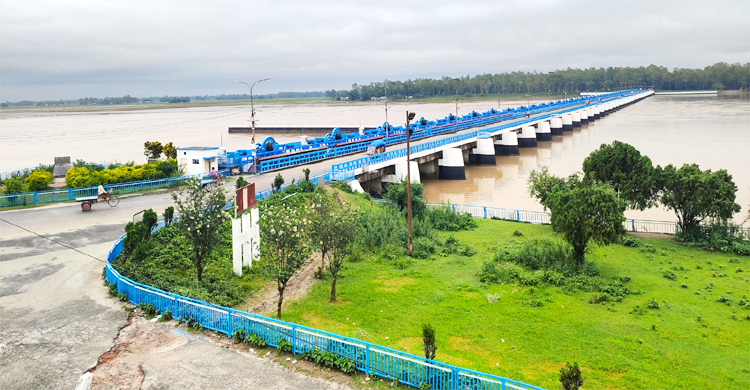 নীলফামারীতে ফের বিপৎসীমা ছুঁই ছুঁই তিস্তার পানি