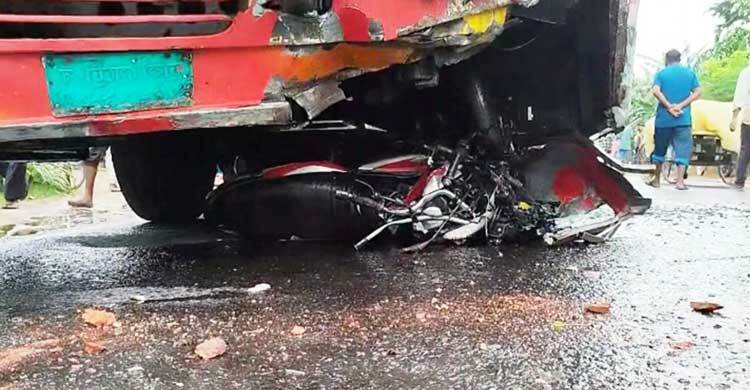 সৈয়দপুরে বাসচাপায় ২ মোটরসাইকেল আরোহী নিহত