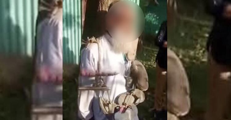 বীর মুক্তিযোদ্ধাকে গাছে বেঁধে-জুতার মালা পরিয়ে পুলিশে সোপর্দ