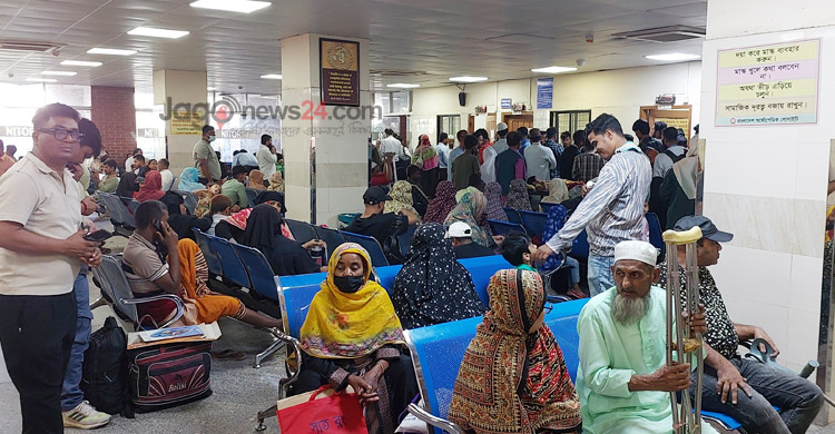 বেলা বাড়ে, রোগী বাড়ে, ভোগান্তিও বাড়ে পঙ্গু হাসপাতালে