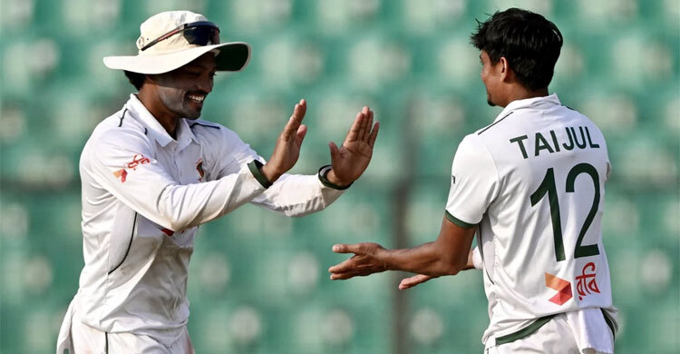 দিনের শুরুতে দেড় শ করা নিশাঙ্কাকে ফেরালেন তাইজুল