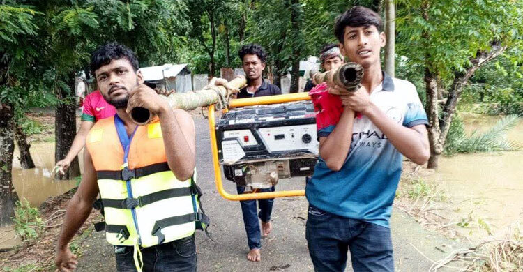 বন্যায় নেটওয়ার্ক চালু রাখতে জেনারেটর ব্যবহারের উদ্যোগ