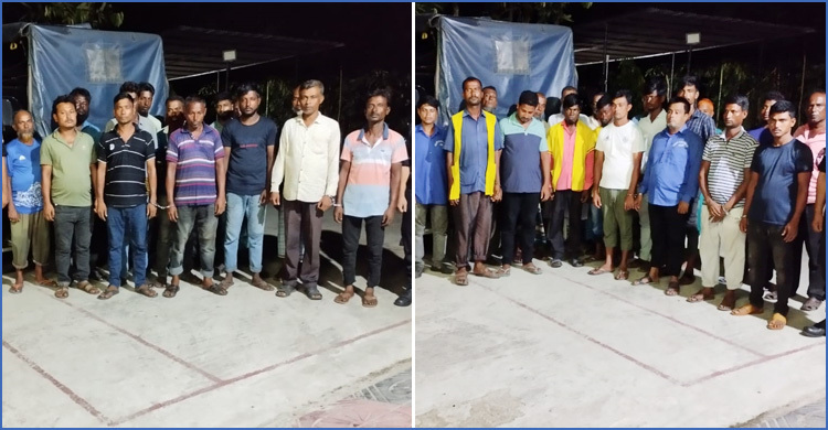 নোয়াখালীতে চাঁদাবাজির সময় গ্রেফতার ৩৪