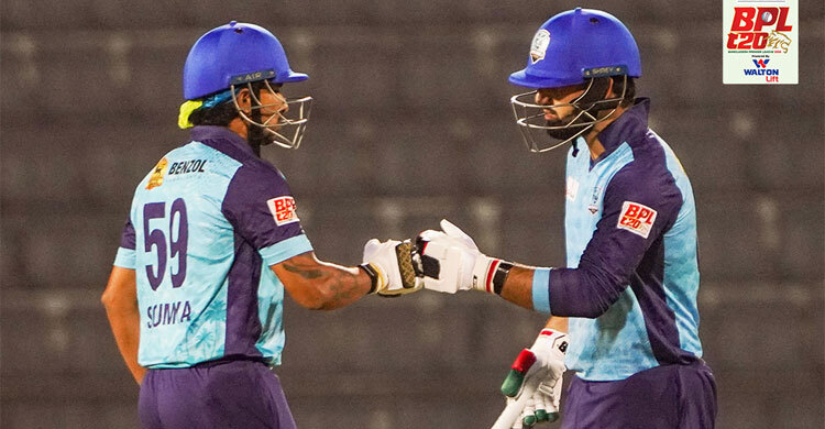 নবিপুত্র ইশাখিল ও সৌম্যর ব্যাটে নোয়াখালীর চ্যালেঞ্জিং স্কোর