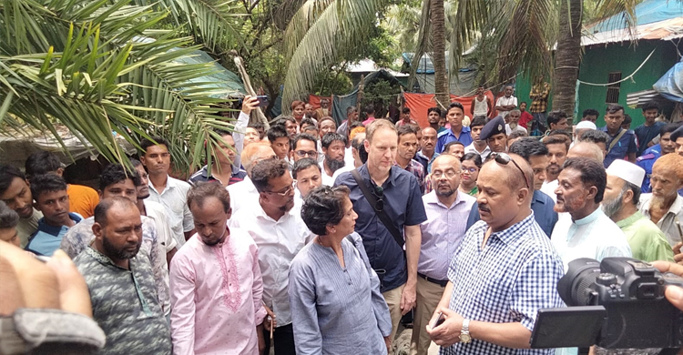 জেলেদের জীবনমান দেখতে হাতিয়ায় জাতিসংঘের প্রতিনিধি দল