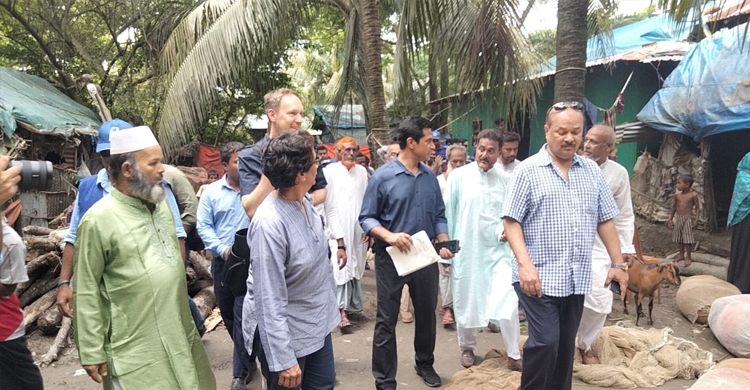 জেলেদের জীবনমান দেখতে হাতিয়ায় জাতিসংঘের প্রতিনিধি দল