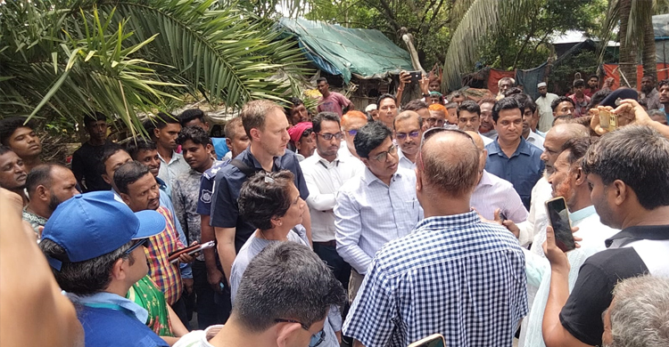 জেলেদের জীবনমান দেখতে হাতিয়ায় জাতিসংঘের প্রতিনিধি দল