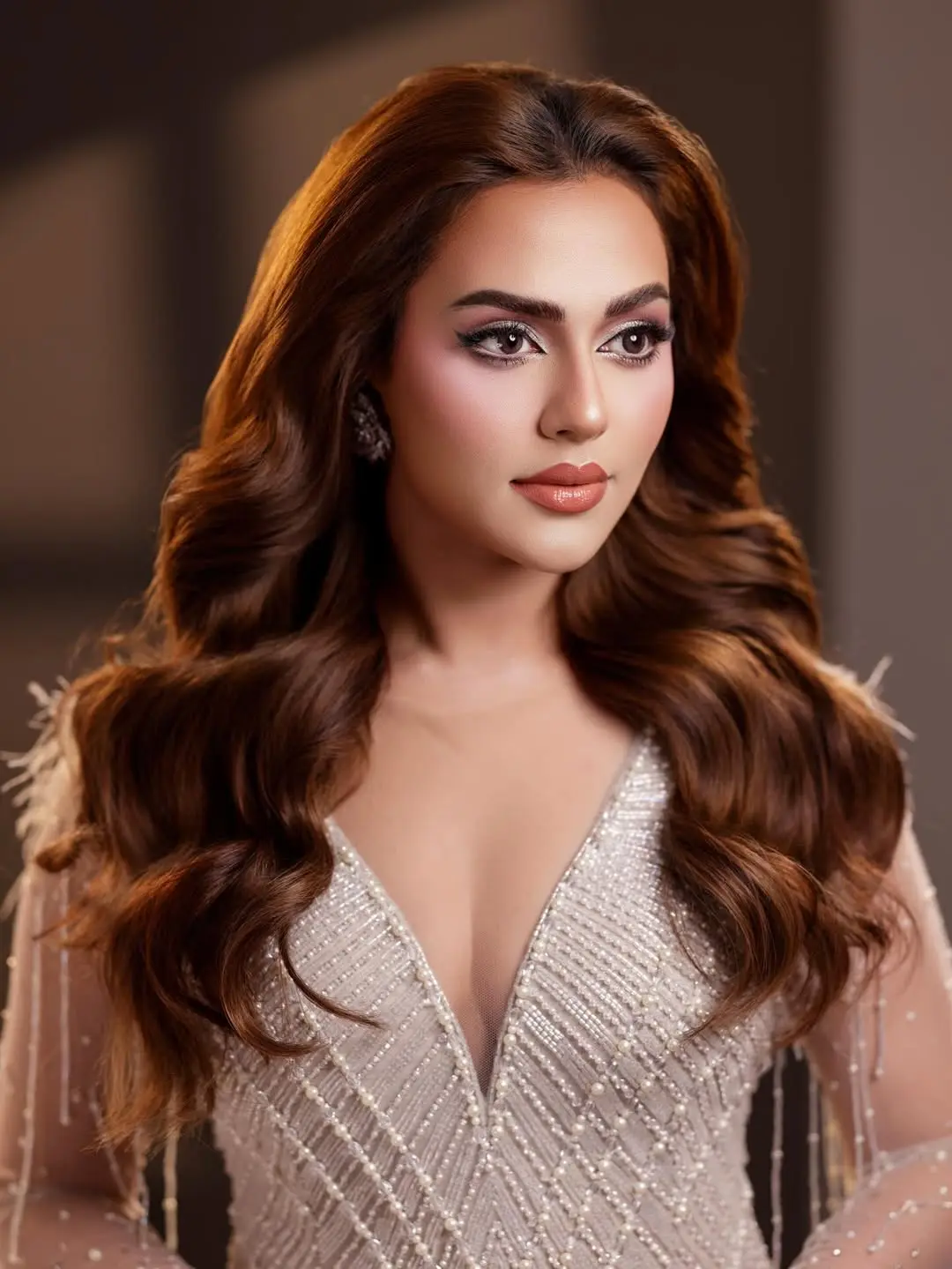 সিলভার গাউনে ঝড় তুললেন ফারিয়া