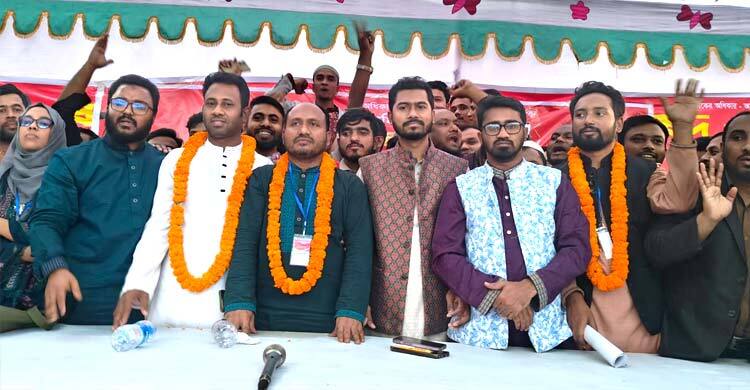 শ্রমিক অধিকার পরিষদের সভাপতি আব্দুর রহমান সম্পাদক সোহেল রানা