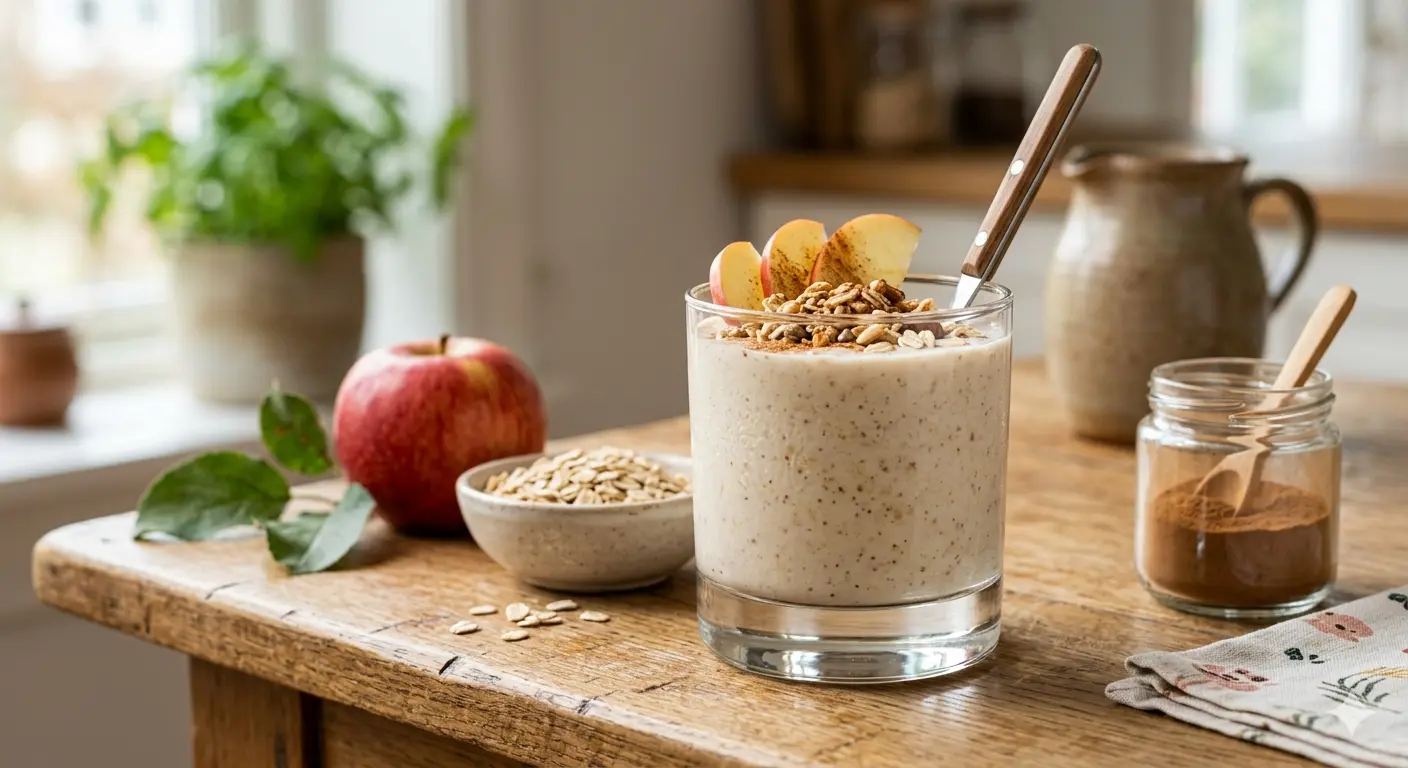 ওটস-আপেল এনার্জি শেক