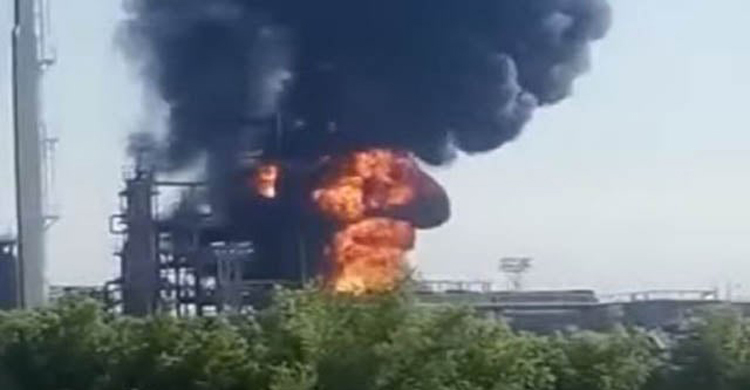 Drone attack sparks Russia oil refinery fire: State media