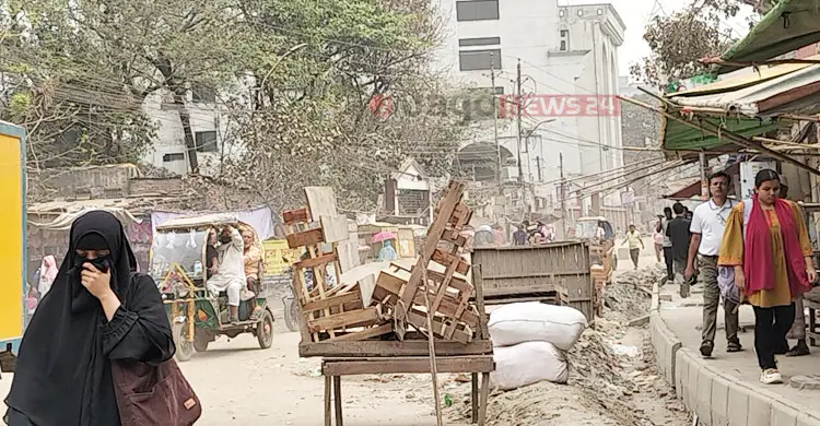 সড়কে ধুলোবালি