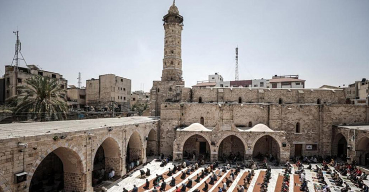 গাজার ধ্বংসপ্রাপ্ত ওমরি মসজিদের ইতিহাস